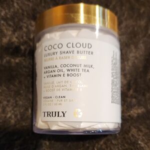 TRULY Coco Cloud Luxury Shave Butter - White and Gold 2 oz.
